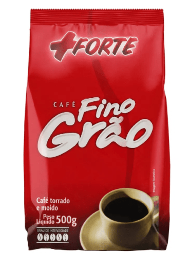 Café +Forte Fino Grão 500g - 1 Unidade